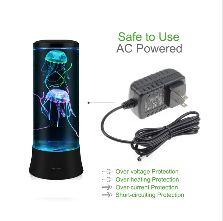 Ocean Drift Jellyfish Lamp – 17-Color LED Light with Remote & Water Ripple Projection