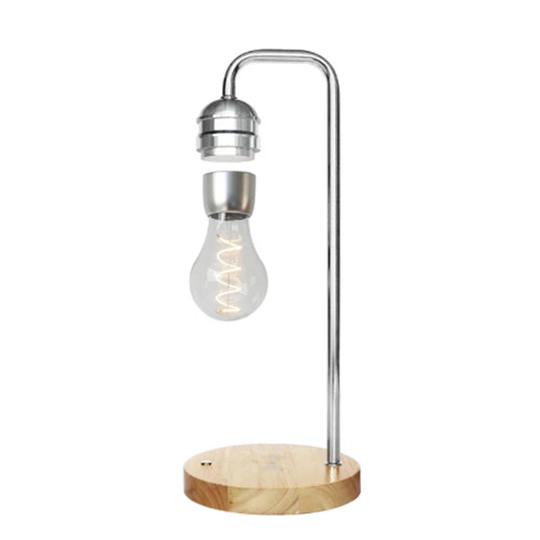 Levitating LED Bulb Desk Lamp – Magnetic Floating Light with Wireless Charging & Touch Control