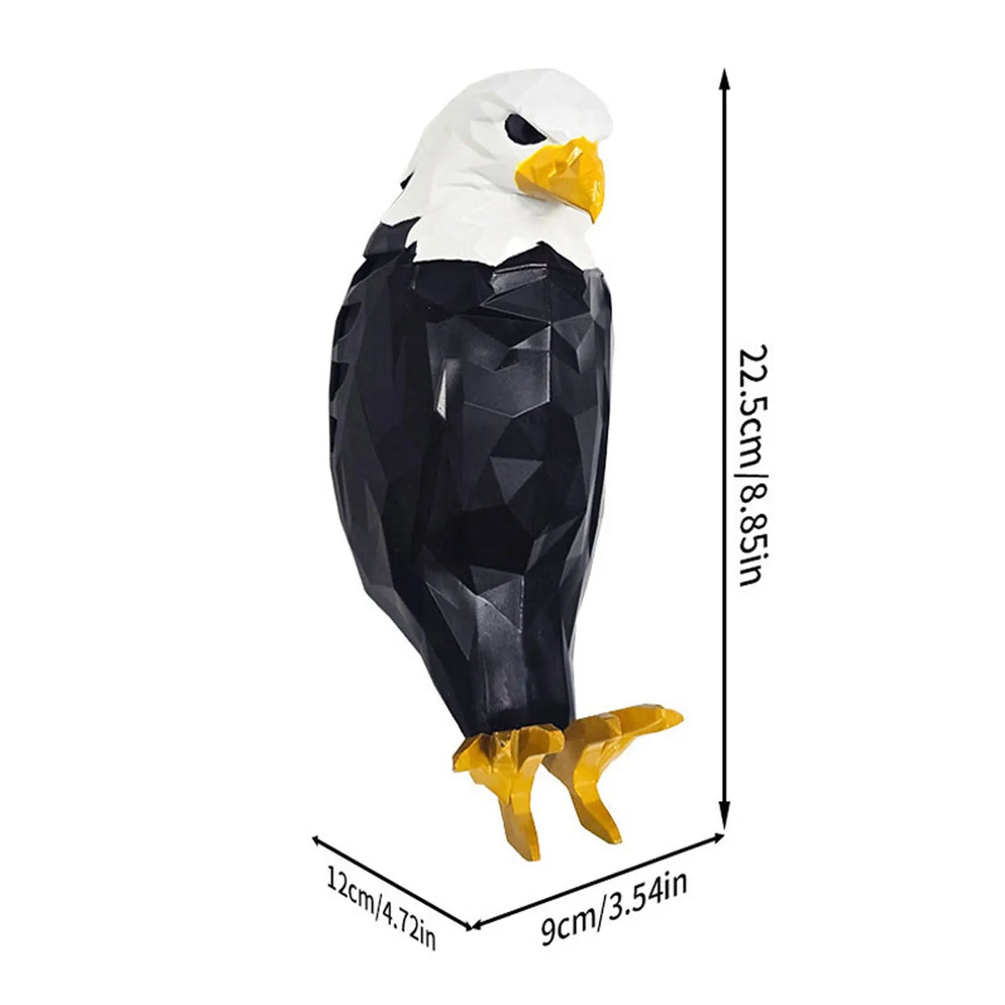 Majestic Bald Eagle Wall Light - Battery-Powered Decorative Lamp for Hallways, Bedrooms & Living Rooms