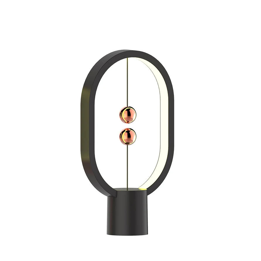 Mini Balance LED Table Lamp - USB Bedside Night Light with Magnetic Switch & Warm Glow
