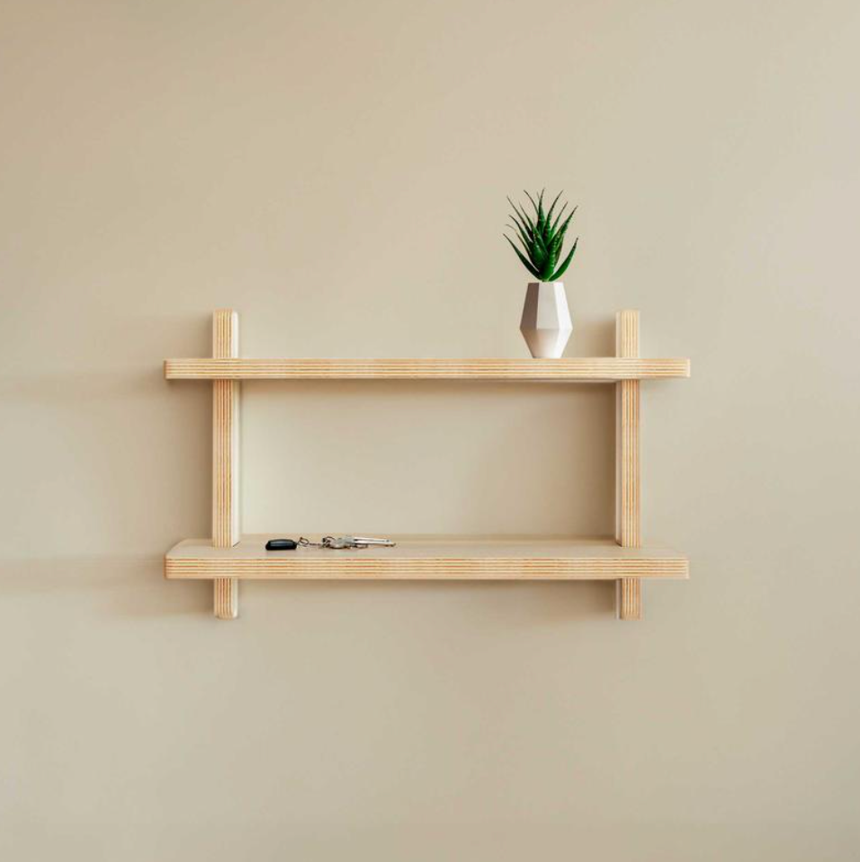 BlankCanvas Wall Shelves - Raw, Tool-Free Display with Infinite Possibilities