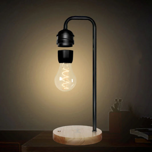 Levitating LED Bulb Desk Lamp – Magnetic Floating Light with Wireless Charging & Touch Control